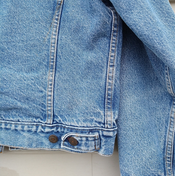 Vintage 80s Blanket Lined Levi's Denim Trucker Jacket - Picture 10 of 11